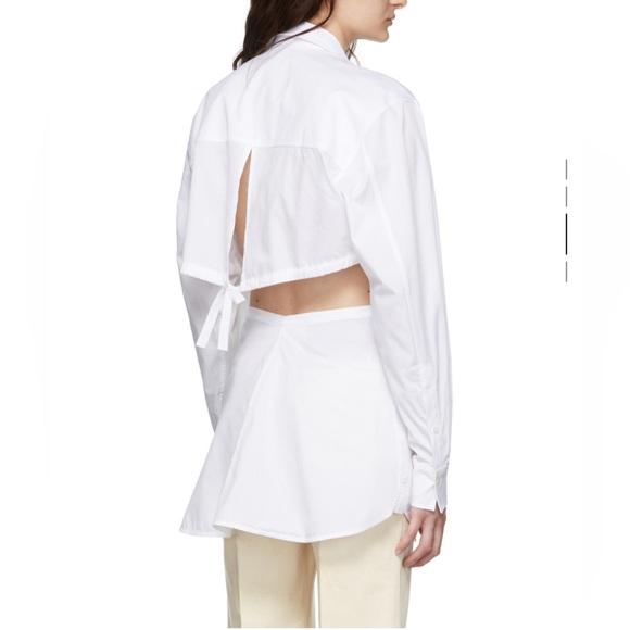 NWT Victoria Beckham cut out dress shirt - size 2 - Picture 6 of 7